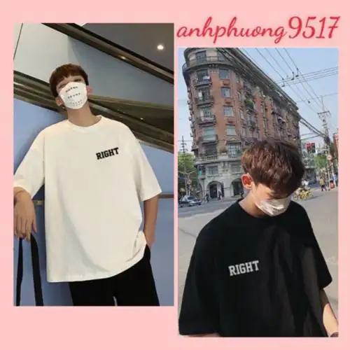 So sánh Quà tặng viên kẹoÁo thun tay lỡ nam nữ unisex form rộng Right ulzang vải dày mịn giá rẻ mặc đơn đôi nhóm có nên mua không