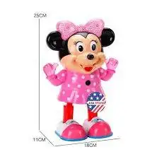 Chuột mickey nhảy pin có nhạc có đèn tặng kèm pin