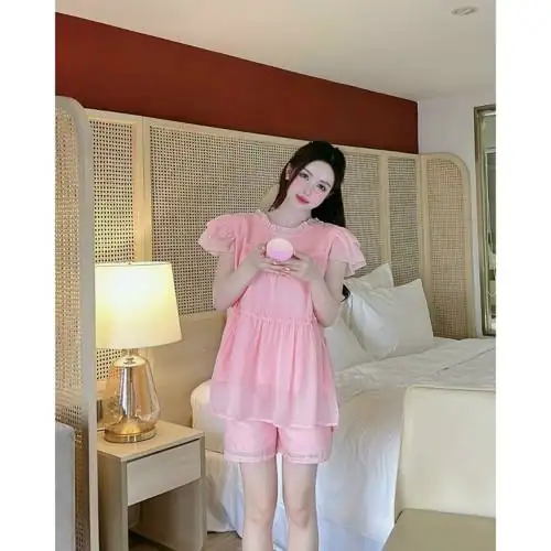 Review Bộ bầu xinh mặc nhà du lịch mùa hè Aidenshop Đồ bộ bầu thiết kế sau sinh có đáng mua không