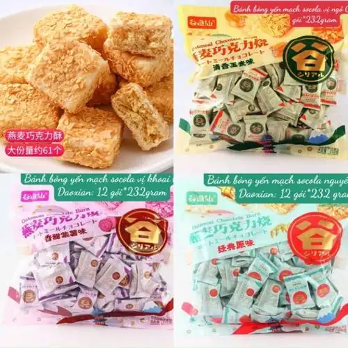 Review chi tiết Bánh Bỏng Yến Mạch Socola Ăn Kiêng Giảm Cân có nên mua không