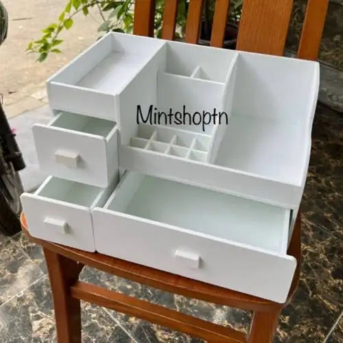 So sánh Khay đưng mỹ phẩm max 35 cm màu trắng tủ đựng mỹ phẩm hộp đựng đồ trang điểm tủ đựng đồ trang điểm có đáng tiền không