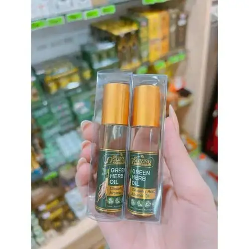 01 Chai Dầu Nhân Sâm Ginseng Green Herb Oil 8 ml Thái Lan