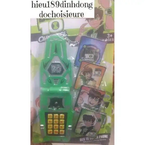 Đồ chơi điện thoại ben 10 có nhạc có đèn ảnh thật