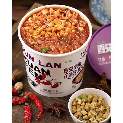 1 Thùng 6 Hộp Miến Dẹt Khoai Lang Trùng Khánh Ăn Liền