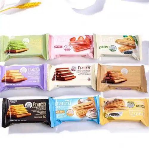1 Kg Bánh Quy Xốp Franzzi Kẹp Kem Nhiều Vị 2224 gói