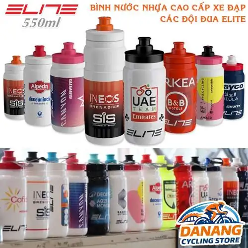 Bình Nước Xe Đạp 550 ml Nhựa Cao Cấp Các Đội Đua 550 ml New