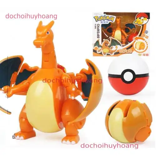 Phân tích Đồ chơi mô hình quả cầu bóng Charmander Charmeleon Charizard lắp ghép biến hình có đáng mua không