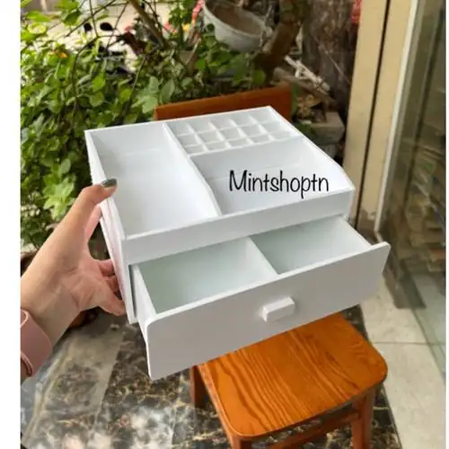 So sánh Khay đựng đồ makeup 25 cm màu trắng siêu tiện dụng dùng có ổn không