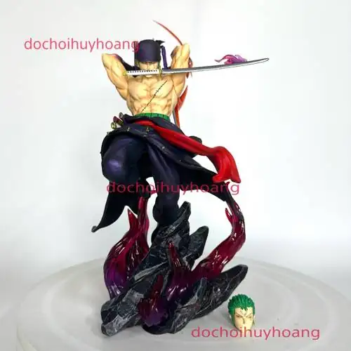 Review chi tiết Mô hình Zoro tam kiếm dáng bay 2 đầu thay thế 30 cm one piece có nên mua không