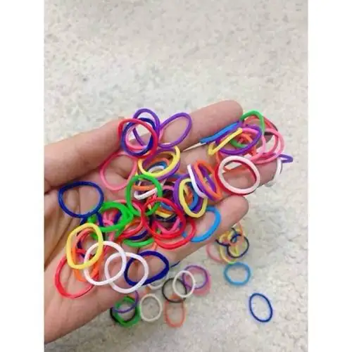 1 bịt dây chun cột tóc màu sắc nội địa thái lan