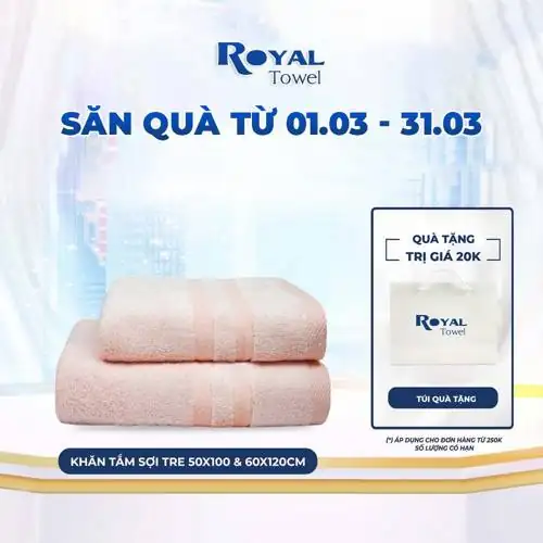 Phân tích Khăn Tắm Royal Towel 50 x 100 cm Hoặc 60 x 120 cm Sợi Tre Bamboo Mềm Mịn Thấm Hút Tốt Không Xổ Lông Không Phai Màu có tốt không