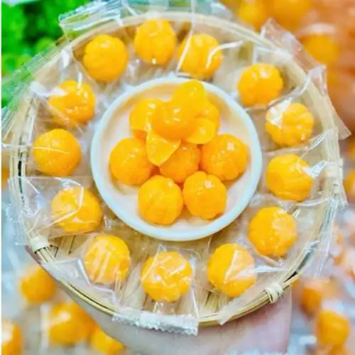 1 Kg Kẹo Dẻo Quýt Bóc Vỏ Chua Chua, Ngọt Ngọt