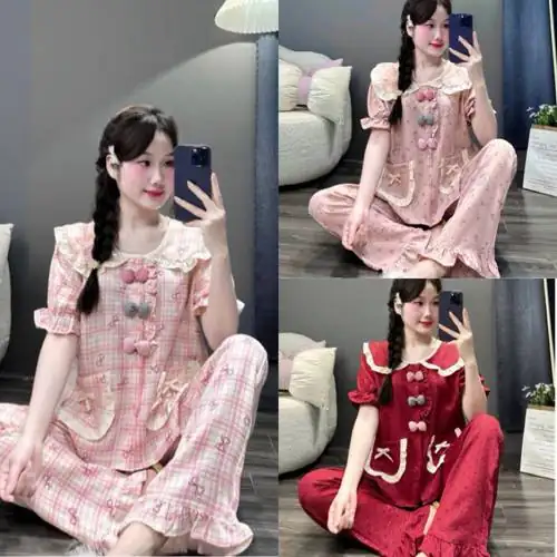 So sánh Set Bộ Ngủ Pijama Đũi Set Bộ Đũi 3 Nơ Cộc Dài dùng có ổn không