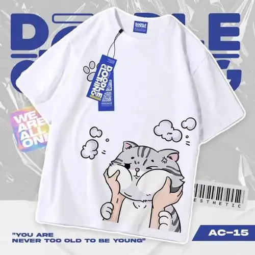 Đánh giá Áo Thun Nam Nữ Tay Lỡ Unisex Phông Trơn Oversize Form Rộng Basic Tee Hình Mèo ôm mặt có bền không