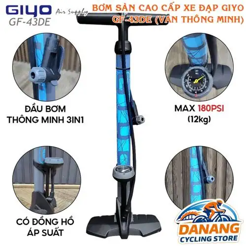 Trải nghiệm Bơm Sàn Cao Cấp Xe Đạp 43 D E Van Thông Minh PrestaSchrader Áp Suất Cao 160 psi có nên mua không