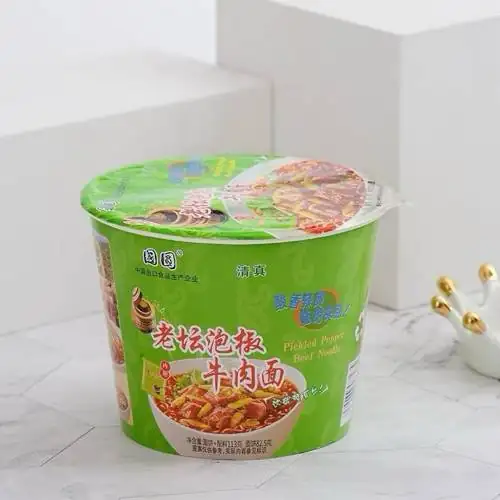 1 Cốc Mỳ Tôm Sư Phụ Khang Màu Xanh Vị Bò Ngũ Vị