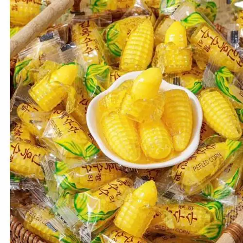 1 Kg Kẹo Ngô Dẻo Trong Suốt Nhân Chảy