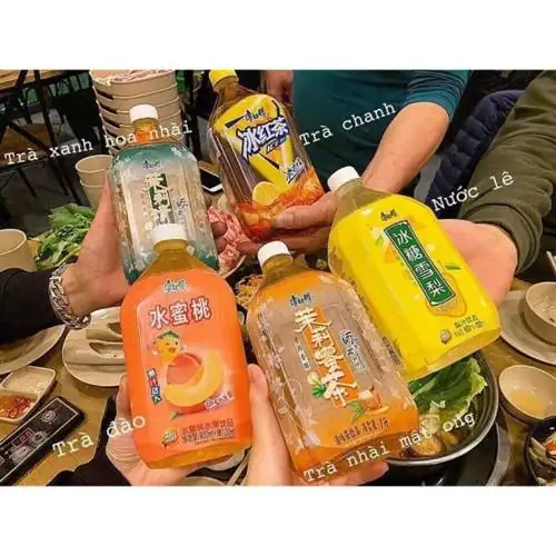 1 chai nước ép Lê, Đào, Trà Nhài Mật Ong, Trà Chanh, Nho nội địa 1 lít