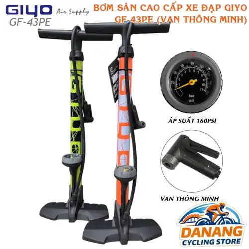 Review chi tiết Bơm Sàn Cao Cấp Xe Đạp 43 P E Van Thông Minh PrestaSchrader Áp Suất Cao 160 psi có nên mua không