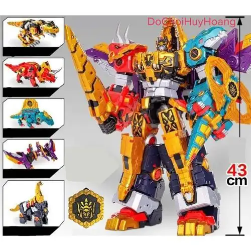 Test thực tế 7 lực lượng nhí 7 robot Dino Emperor 43 cm biệt đội siêu nhân nhí có đáng mua không