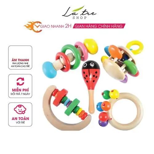 Review Xúc xắc Lục lạc bằng gỗ cho bé có bền không