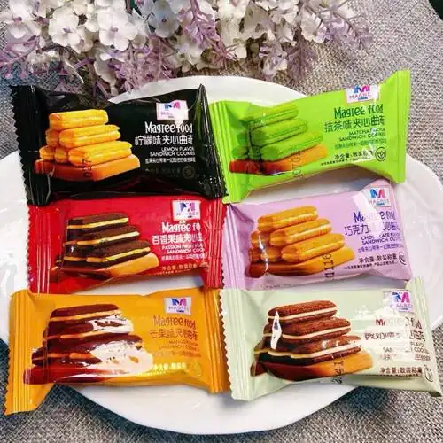1 Kg Bánh Quy Xốp Kẹp Kem Magree Các Vị