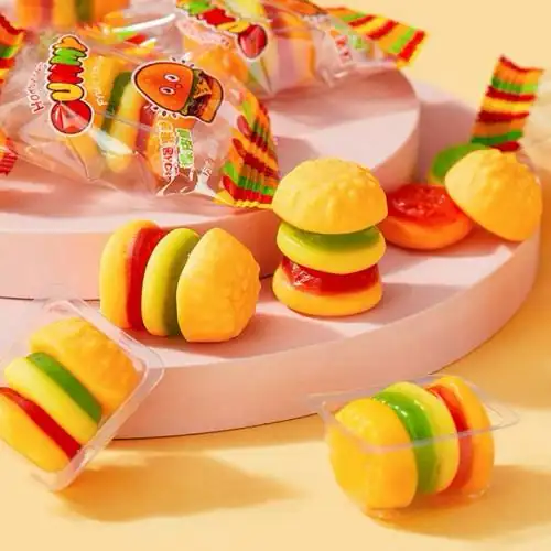 1 Kg Kẹo Dẻo Hamburger Vị Trái Cây Chua Ngọt