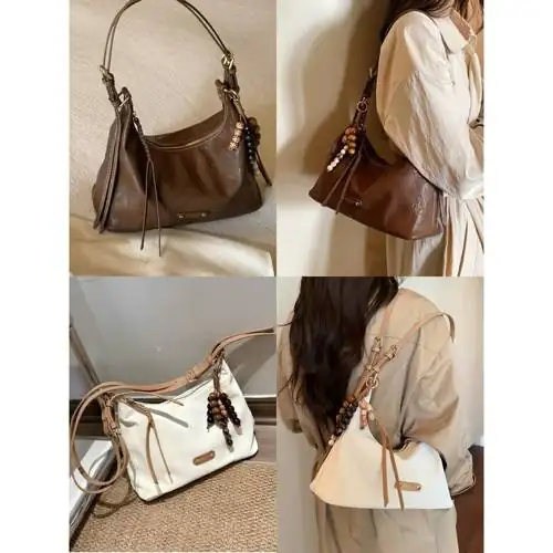 Đánh giá Túi Đeo vai Quai Kép Charm Hạt Size 28 cm có bền không