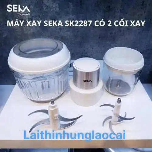 Review chi tiết Máy xay đa năng SekaS K 2287xay thịtcáhànhtỏi có bền không