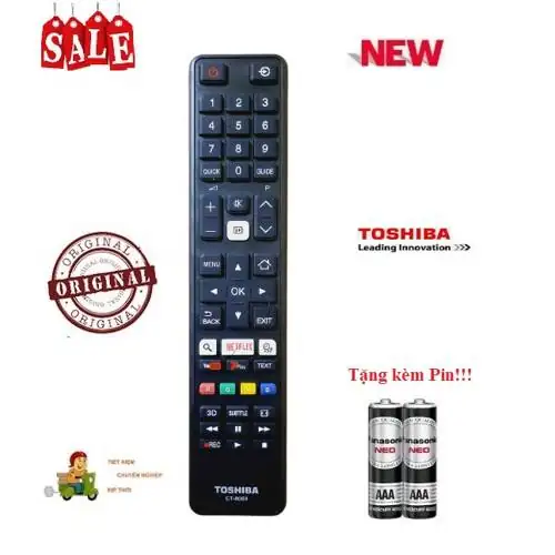 Test thực tế Remote Điều khiển tivi Toshiba3 Smart T V 32 L 43 U 43 L 49 L 49 U 50 U 55 L 55 U Hàng tốt Tặng Pin dùng có ổn không