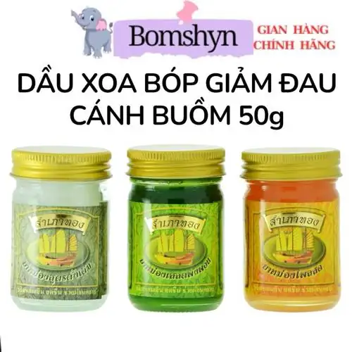 Combo 6 chai dầu cù là cánh buồm giảm đau hũ 50 gam
