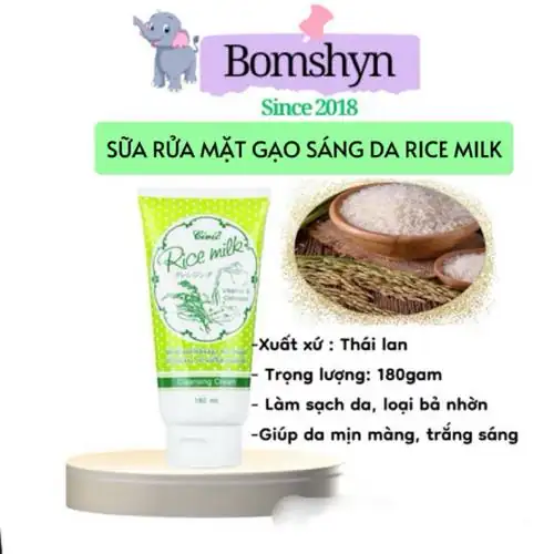 1 tuýp Sữa rửa mặt Gạo Civic Rice milk thái lan chính hãng 180 gam