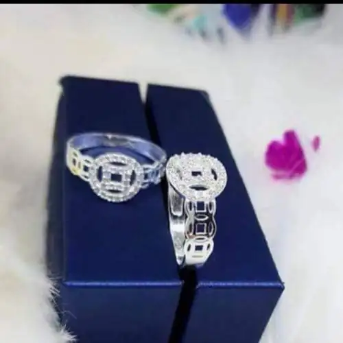 Sale cuối tuần vui vẻ nhẫn bạc nữ kim tiền 925 20