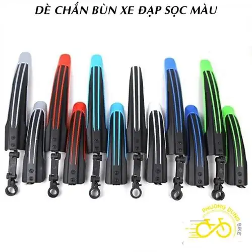 Dè vè chắn bùn xe đạp sọc màu Có đủ màu