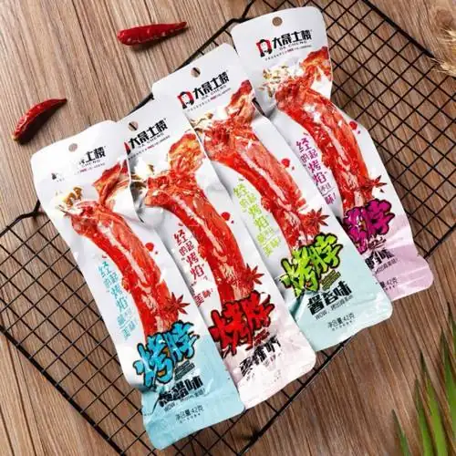 1 Bịch 20 Chiếc Cổ Vịt Cay Dài Dacheng 42 gr Nhiều Vị