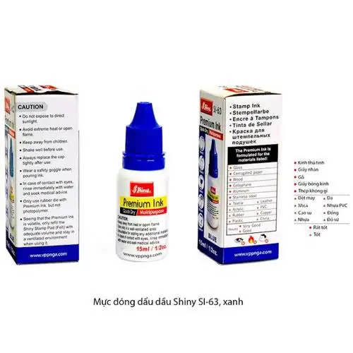 1 chai mực dấu chuyên dụng nhanh khô Màu Xanh