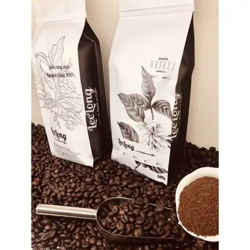 1 kg cafe Lee Long 3 hậu vị tròn đầy 50 Robusta 50 Arabica Xay pha phin
