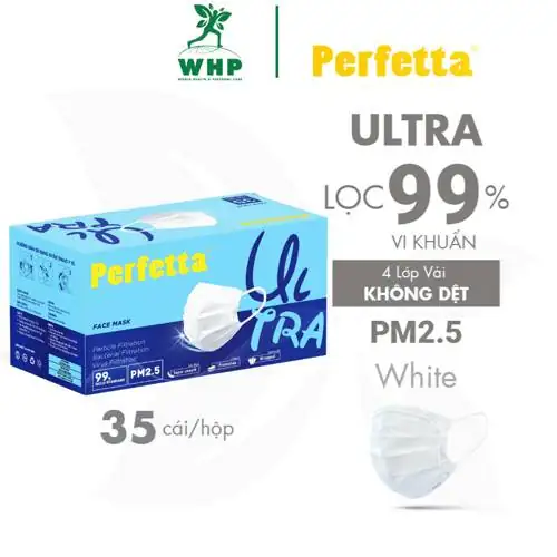 1 HỘP Khẩu Trang Y Tế Chất Lượng Cao, Kháng Khuẩn, Chống Bụi Mịn P M 2.5, Màu Trắng, 4 Lớp, Bảo Vệ Tối Ưu, Đóng Gói Từng Cái 35 cáihộp